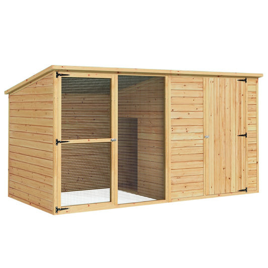 i.Pet Wooden Dog Kennel Extra Large 2.28M Outdoor House Bed