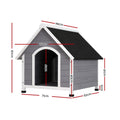 i.Pet Wooden Dog Kennel XL Large Weatherproof Outdoor Indoor House