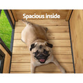 i.Pet Dog Kennel Extra Large Wooden Outdoor Indoor Puppy Pet House Cabin Crate