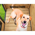 i.Pet Dog Kennel Extra Large Wooden Outdoor Indoor Puppy Pet House Cabin Crate