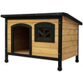 i.Pet Dog Kennel Large Wooden Outdoor Indoor Waterproof House