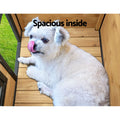 i.Pet Dog Kennel Large Wooden Outdoor Indoor Waterproof House