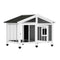 i.Pet Dog Kennel House Large Wooden Outdoor Indoor Puppy Cabin