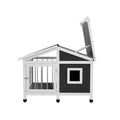 i.Pet Dog Kennel House Large Wooden Outdoor Indoor Puppy Cabin