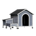 i.Pet Large Wooden Dog Kennel House Indoor Outdoor Puppy Cabin