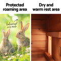 i.Pet Chicken Coop Rabbit Hutch 220x44x84cm Wooden Outdoor Cage