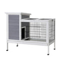 i.Pet 97cm Rabbit Hutch Chicken Coop Wooden Large Run Outdoor