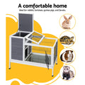 i.Pet 97cm Rabbit Hutch Chicken Coop Wooden Large Run Outdoor