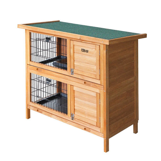 i.Pet Rabbit Hutch Chicken Coop 91.5cm x 45cm x 82cm Chicken Coop Large Wooden House Run Cage