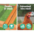 i.Pet Chicken Coop Rabbit Hutch 180cm Wooden XL Hen House Run Cage