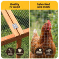 i.Pet Wooden Chicken Coop Rabbit Hutch Large Outdoor Cage Brown