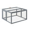 i.Pet Chicken Coop Large Portable Wooden Rabbit Run Cage Hutch Outdoor Folding Hen House 110cm