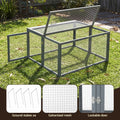 i.Pet Chicken Coop Large Portable Wooden Rabbit Run Cage Hutch Outdoor Folding Hen House 110cm
