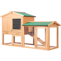 i.Pet Chicken Coop Rabbit Hutch 138cm Wooden Cage Run