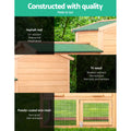 i.Pet Chicken Coop Rabbit Hutch 138cm Wooden Cage Run