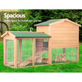 i.Pet Chicken Coop Rabbit Hutch 138cm Wooden Cage Run