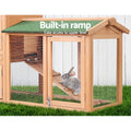 i.Pet Chicken Coop Rabbit Hutch 138cm Wooden Cage Run