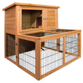 i.Pet Chicken Coop Rabbit Hutch 96cm Wooden Outdoor House