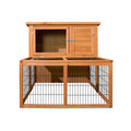 i.Pet Chicken Coop Rabbit Hutch 96cm Wooden Outdoor House