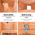 i.Pet Chicken Coop Rabbit Hutch 88x40x76cm Wooden Cage