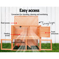 i.Pet Chicken Coop Rabbit Hutch 88x40x76cm Wooden Cage
