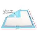 i.Pet Training Pads 200pc 60x60cm Puppy Dog Toilet Absorbent Blue