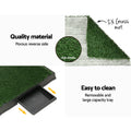 i.Pet Dog Training Pad Large Portable Grass With Tray 2 Mats
