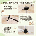 i.Pet Pet Dog Playpen 20 Panels with Baseboard DIY Enclosure Small Animal Rabbit Pen 125CM
