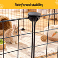 i.Pet Dog Playpen 12 Panels Pet Playpen 35x35cm Iron DIY Enclosure for Small Animals