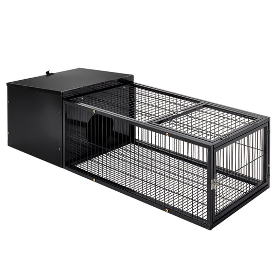 i.Pet Rabbit Cage 122x52cm Hutch Enclosure Metal Carrier