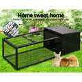 i.Pet Rabbit Cage 122x52cm Hutch Enclosure Metal Carrier