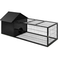 i.Pet Rabbit Cage Hutch 162x60cm Metal Enclosure