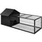 i.Pet Rabbit Cage Hutch 162x60cm Metal Enclosure