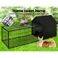 i.Pet Rabbit Cage Hutch 162x60cm Metal Enclosure
