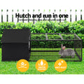 i.Pet Rabbit Cage Hutch 162x60cm Metal Enclosure