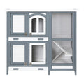 i.Pet Rabbit Hutch Chicken Coop 98cm x 45cm x 92cm Chicken Coop Large Wooden House Run Cage Outdoor