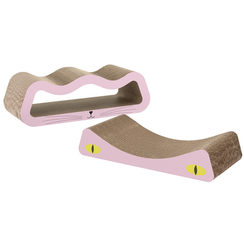 i.Pet Cat Scratching Board Cardboard Kitten Indoor Catnip Pad