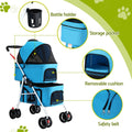 i.Pet 2-Tier Pet Stroller 25kg Capacity & 400pcs Training Pads Combo