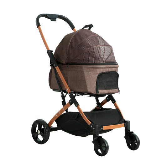 i.Pet Pet Stroller Large Dog Pram Cat Carrier Foldable 4 Wheels