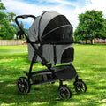 i.Pet Large Pet Stroller Cat Carrier Dog Pram 4 Wheels Foldable