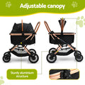 i.Pet Dog Stroller Pram Cat Carrier Travel Pushchair Foldable 4 Wheel