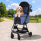 i.Pet Pet Stroller Pram Gravity Folding Dog Cage Large Travel Pushchair 4 Wheels