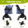 i.Pet Pet Stroller Pram Gravity Folding Dog Cage Large Travel Pushchair 4 Wheels