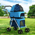 i.Pet Large Pet Stroller Dog Pram Cat Carrier 4 Wheels Foldable
