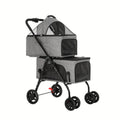 i.Pet Pet Stroller Large Dog Cat Carrier Pram Foldable 2-tier
