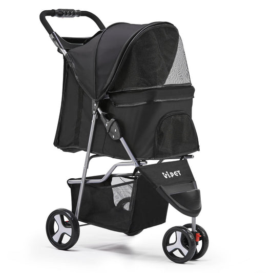 i.Pet Pet Stroller Dog Pram Cat Carrier Large Foldable 3 Wheels