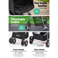 i.Pet 4 Wheel Pet Stroller Black