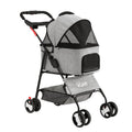 i.Pet Pet Stroller Pram Dog Large Cat Carrier Travel Strollers 4 Wheel Foldable