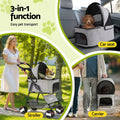i.Pet Pet Stroller Pram Dog Large Cat Carrier Travel Strollers 4 Wheel Foldable