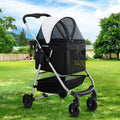 i.Pet Pet Stroller Large Dog Cat Carrier Pram 4 Wheels Foldable